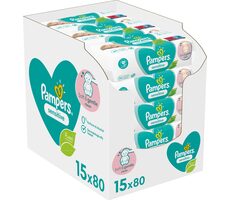 Pampers Sensitive Vlhčené ubrousky 1200ks (15 x 80 ks)