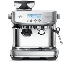 Sage Espresso Machine SES878BSS stříbrná / Páková kávovar / 1650W / LCD / mlýnek / 2 l 