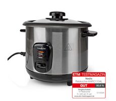 Nedis KARC110AL stříbrná / Rýžovar / 400 W / 1 l / nepřilnavý povrch / automatické vypnutí