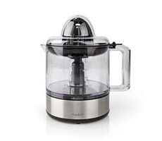 Nedis Citrus Presses KAJC110CBK stříbrná / Lis na citrusy / 30 W / 0.8 l