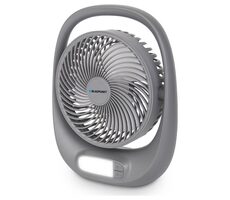 BLAUPUNKT APF301 šedá / přenosný ventilátor / 3 rychlosti / svítilna / až 4 hodiny provozu 