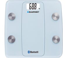 BLAUPUNKT BSM711BT modrá / osobní váha / nosnost 180 kg / paměť pro více uživatelů  / monitorování tuku / 2x AAA