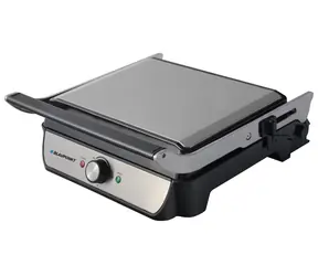 BLAUPUNKT GRS701 stříbrná / elektrický gril / 2000W / nastavitelná teplota / plocha 23x34 cm / odtok na olej