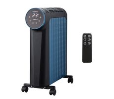 BLAUPUNKT HOR811 modro-černá / olejový radiátor / 2500W / Tuya / LED displej / 3 teploty / vhodné pro místnosti do 25m2