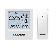 BLAUPUNKT WS10WH bílá / Meteostanice / venkovní teploměr / hodiny / LCD Displej 