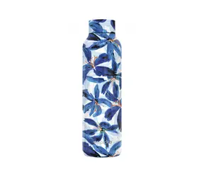 Quokka Nerezová termoláhev Solid Blue Hibiscus 630 ml