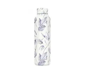 Quokka Nerezová termoláhev Solid Grey Bouquet 630 ml