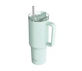 Quokka Nerezový termohrnek s brčkem Stream Turquoise 1200 ml