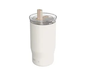 Quokka Nerezový termohrnek s brčkem Mist Ivory 720 ml