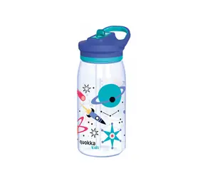 Quokka Plastová láhev s pítkem Glow Kids Space 580 ml