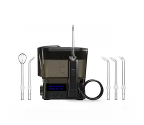 TrueLife AquaFloss Station F300 černá / ústní sprcha / 3 režimy / 600 ml / 6 trysek