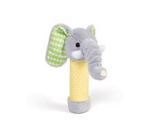 Bigjigs Toys Plyšové chrastítko Slon / od 0 let