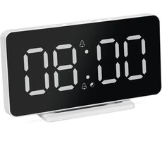 TechniSat VIOLA AC-1 bílá / Digitální budík / LCD displej / Teploměr