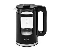 Huslog Rychlovarná konvice sklo-plast černá / 2200W / 1.7 L 