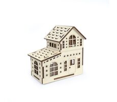 Kúzlo dreva Velký domeček Dvojdům / LED svíčka / 3V baterie
