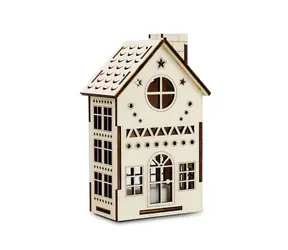 Kúzlo dreva Velký domeček Hvězdárna / LED svíčka / 3V baterie
