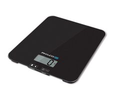 PHILCO PHKS 4511 černá / digitální váha / přesnost 1 g / skleněný povrch