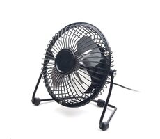 C-tech USB stolní ventilátor 4" černá