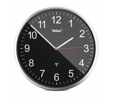 Rozbaleno - Mebus 19578 - Rádiem řízené nástěnné hodiny / 30 cm / 1x AA / rozbaleno