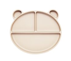 Kidnort Retter Silikonový dělený talíř světlý