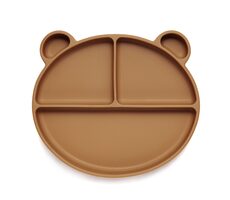 Kidnort Retter Silikonový dělený talíř tmavý