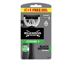 Wilkinson Xtreme3 Black Edition Comfort jednorázová holítka pánská 3+1ks