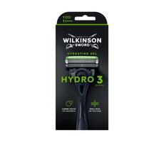 Wilkinson Hydro 3 Black Edition holící strojek + 1 náhradní hlavice