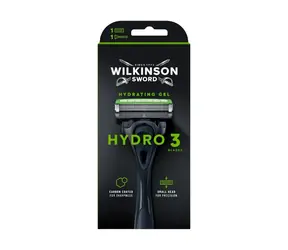 Wilkinson Hydro 3 Black Edition holící strojek + 1 náhradní hlavice
