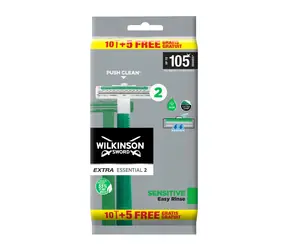 Wilkinson Extra Essential 2 Sensitive pánská Jednorázová holítka 10+5 ks
