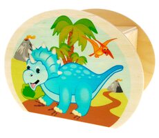 Hess Dřevěná pokladnička dinosaurus / od 3 let