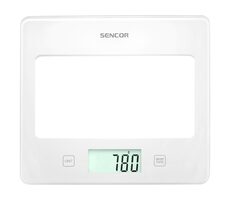 SENCOR SKS 5030WH bílá / digitální kuchyňská váha / max. 5 kg / funkce TARE / dotyk. tlačítka