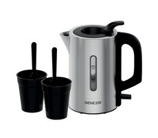 SENCOR SWK 170SS stříbrná / Cestovní rychlovarná konvice / 1100W / 0.5L