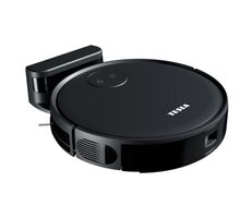 Zanovní - Tesla Smart Robot Vacuum AI100 černá / robotický vysavač & mop / odpadní nádoba 300 ml / Wi-Fi / Android & iOS / zánovní