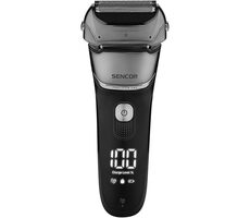 SENCOR SMS 0900BK černá / Planžetový holící strojek / Doba provozu 90 minut