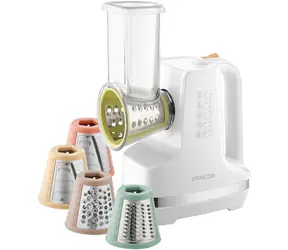SENCOR SSG 4300WH bílá / Kráječ / 5 nástavců / 150W