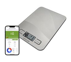 SENCOR SKS 8080 šedá / Chytrá kuchyňská váha / max. 10kg / funkce TARA / Bluetooth 