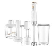 SENCOR SHB 6441WH bílá / tyčový mixér / 1200W / nádoba 800 ml / sekáček 500ml / šlehací metla