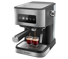 SENCOR SES 4020SS stříbrná / Pákový kávovar / 1050W / 20 bar / 1.5 l / napěňovací tryska