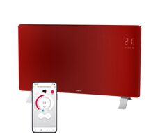 SENCOR SCF 4742RD červená / konkávní konvektor / 1200-2400W / 2 úrovně