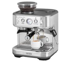 SENCOR SES 6010SS stříbrná / Pákový kávovar / 1770W / 15 bar / 2.3 l / napěňovací tryska