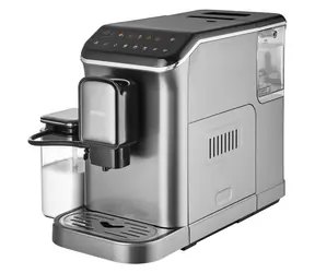 SENCOR SES 8000BK šedá / Automatický kávovar / 1350W / 20 bar / 1.5 l / zásobník 200 g 