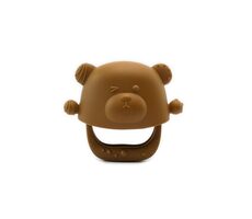 Kidnort Glitre Silikonové kousátko hnědé 3m+