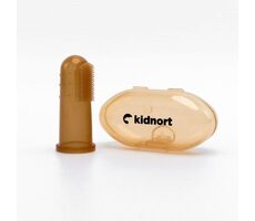 Kidnort Blomka Silikonový kartáček na prst 6m+