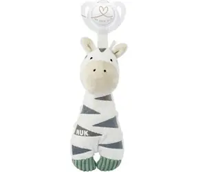 NUK Plyšový držák dudlíku Zebra / 0+