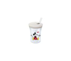 NUK hrnek Magic Cup s víčkem 230ml / bílá