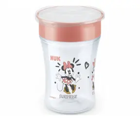 NUK hrnek Magic Cup s víčkem 230ml / červená