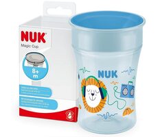 NUK hrnek Magic Cup s víčkem 230ml / modrá