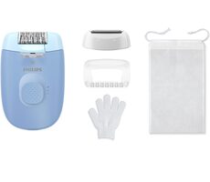 Philips 4000 BRE247/00 modrá / Epilátor / 2 rychlosti / omyvatelný
