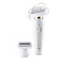 Bazar - Braun Silk-épil 9 Flex 9002 bílá / SensoSmart / epilátor / 2 rychlosti / voděodolný / 50 min provoz / bazar