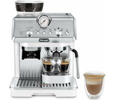 Zánovní - DeLonghi EC 9155.W La Specialista Arte bílá / Pákový kávovar / 1400W / 2.5 l / 15 bar / pěnič mléka / mlýnek / zánovní